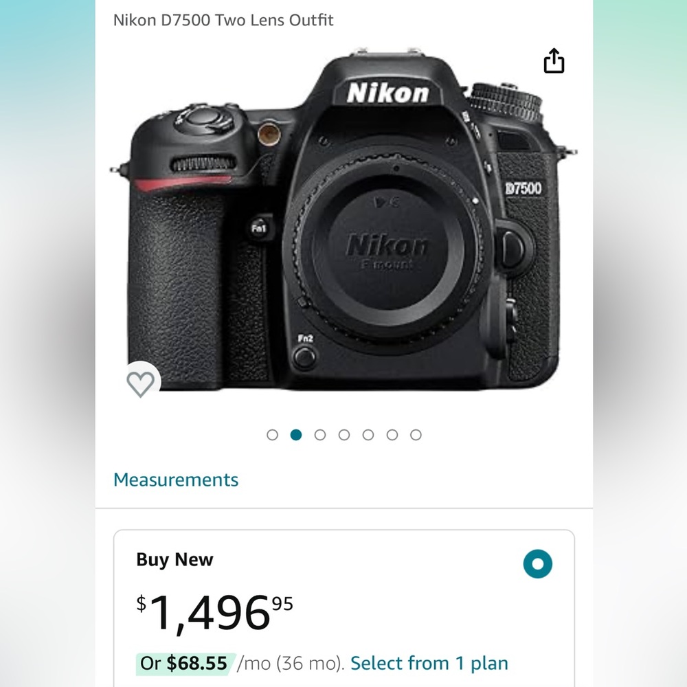 Nikon D7500 Two Lens Outfit